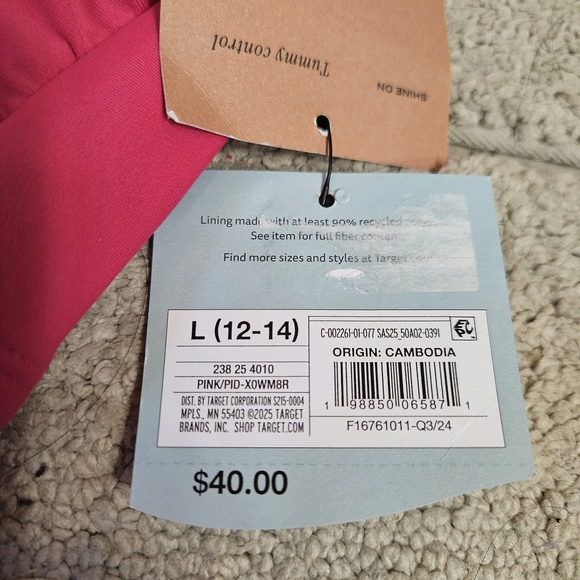 Shade & Shore One-Shoulder Ruched Rose Detail One-Piece Swimsuit Size: Large NWT - Picture 8 of 11